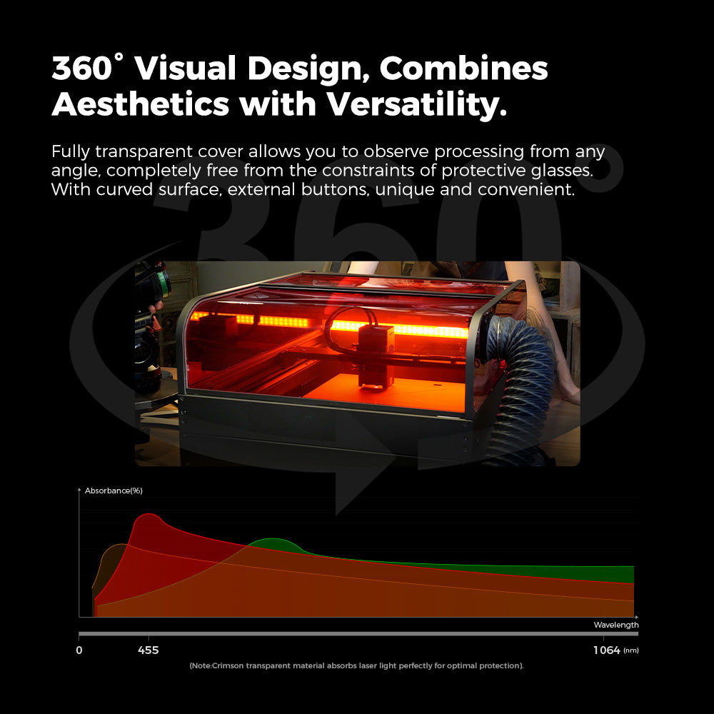 Falcon2 Pro Enclosed Laser Engraver & Cutter - Image 8