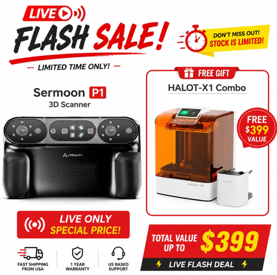 Sermoon P1 3D Scanner – Free Halot X1 Combo Included(live exclusive)