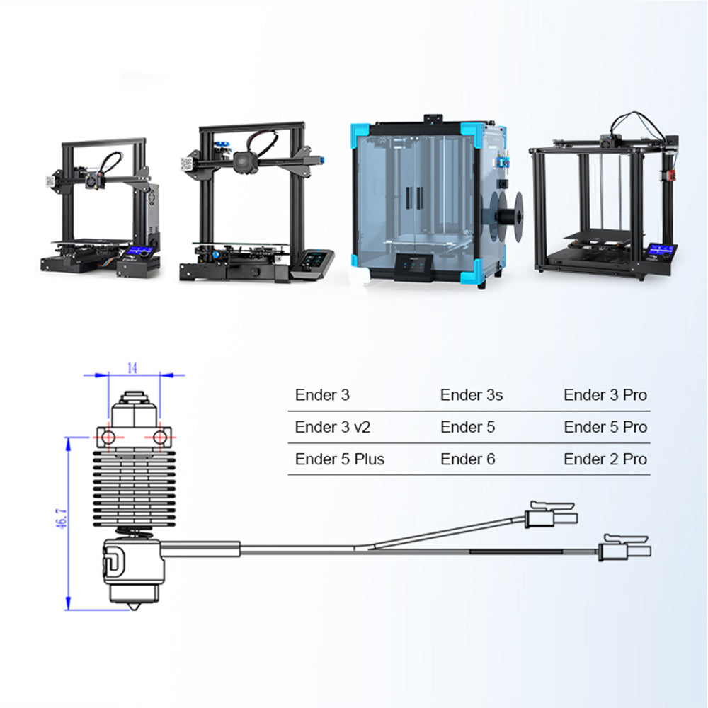 E3D Revo Creality Ceramic HotEnd Kit - Image 7