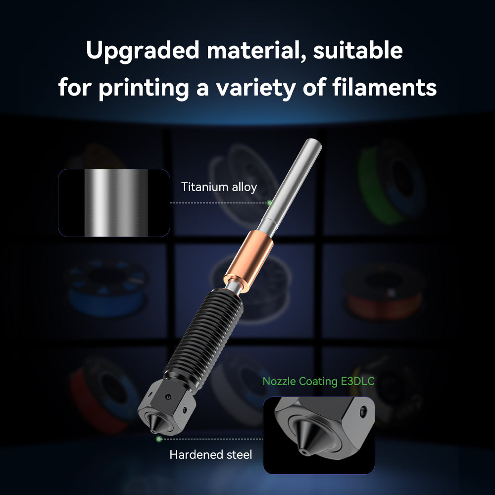 K1 Series Genuine E3D Obxidian™ High Flow Nozzle Assembly 0.4/0.6/0.8mm - Image 5