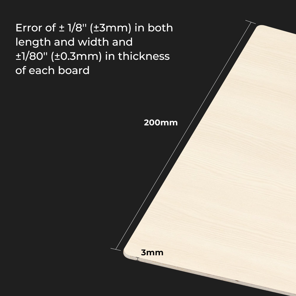 8*8*1/8'' Laser Module Basswood Plywood Sheets(10pcs) - Image 6