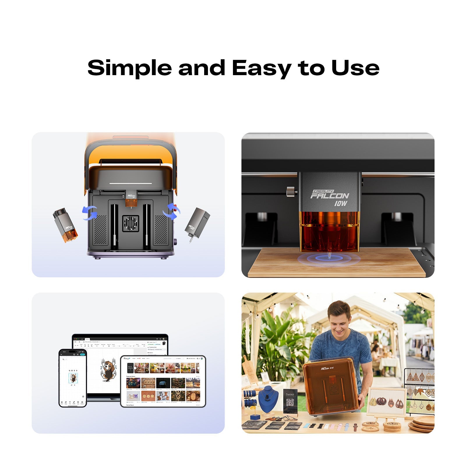 (20%off) Creality Falcon A1C Laser Engraver with AI Camera(live exclusive) - Image 8