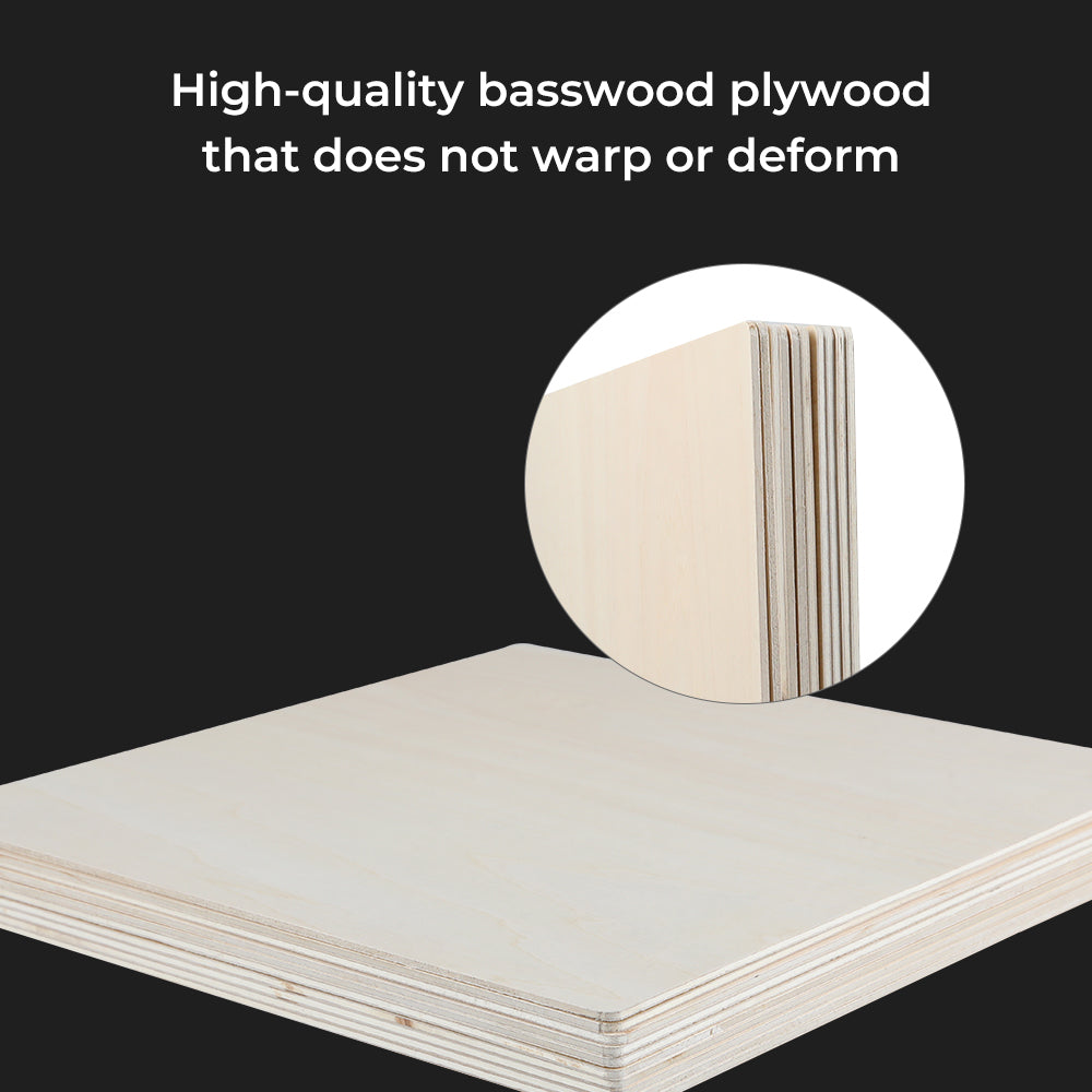 8*8*1/8'' Laser Module Basswood Plywood Sheets(10pcs) - Image 4