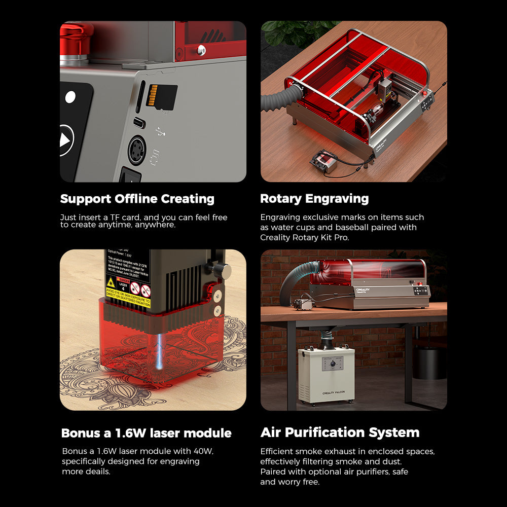 Falcon2 Pro Enclosed Laser Engraver & Cutter - Image 19