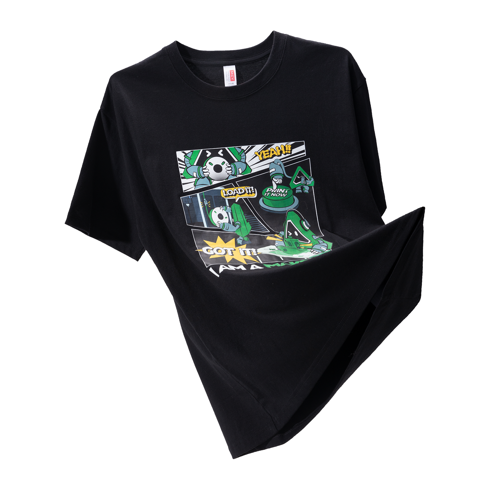 (Live Exclusive)Creality Premium Cotton T-shirt--Soft & Comfortable(Black) - Image 4