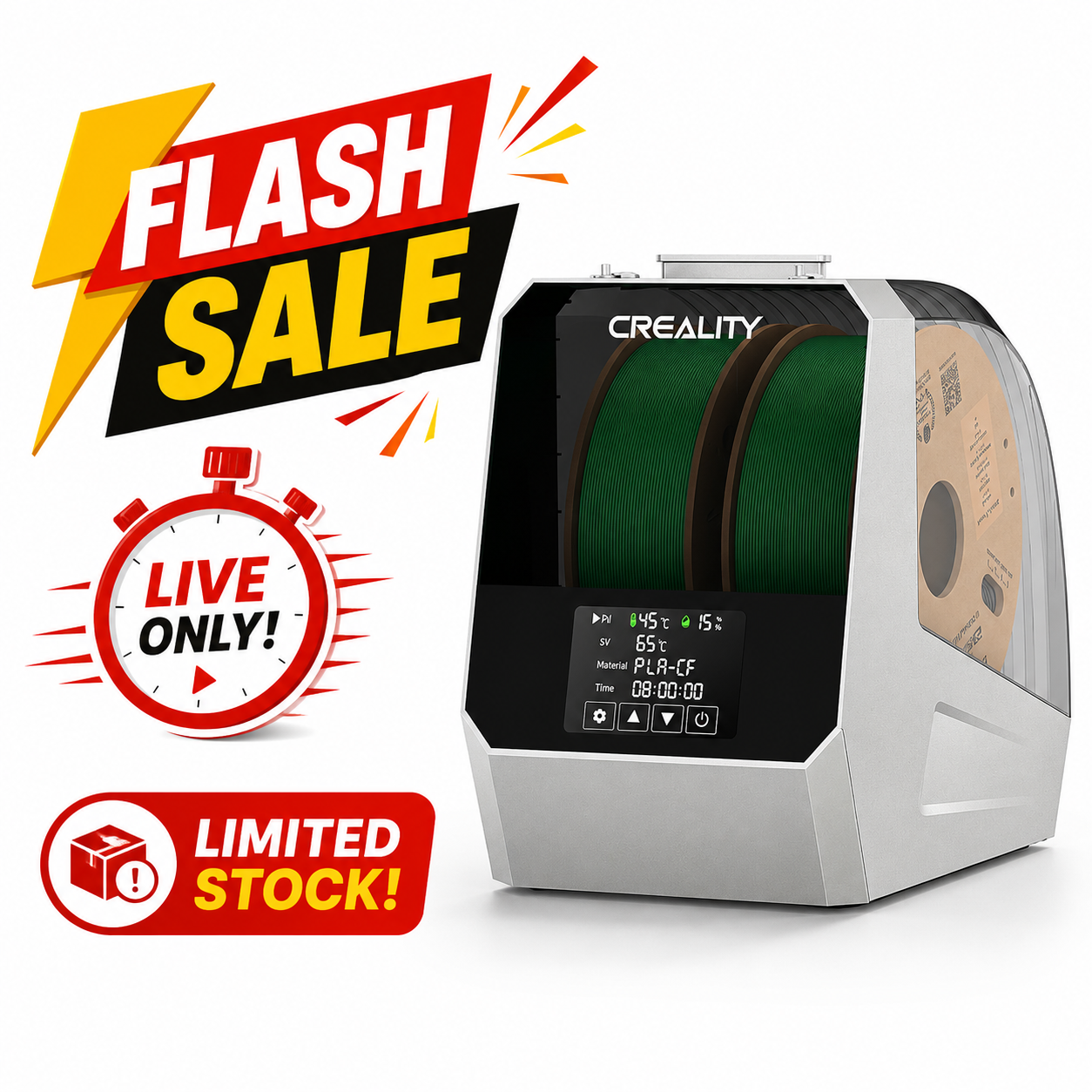 (Summer SALE) Creality Space Pi Filament Dryer Plus(live exclusive) - Image 5