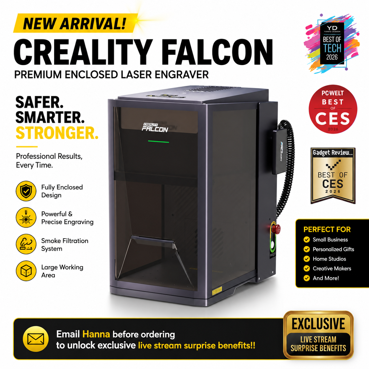 (20% off)Creality Falcon T1 5-in-1 Laser Engraver(live exclusive)