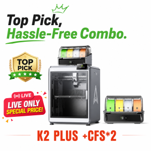 K2 Plus 3D Printer + CFS*2 +FREE filament*2(Live Exclusive)