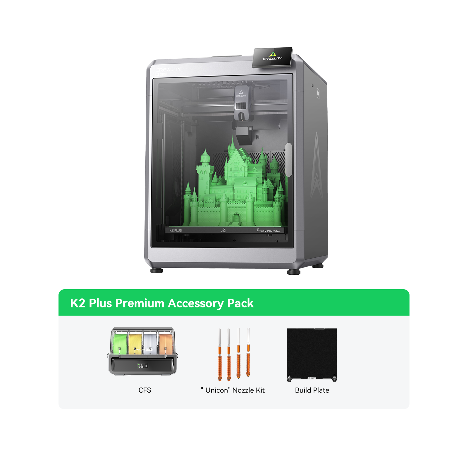 K2 Plus 3D Printer With Premium Accessory Pack