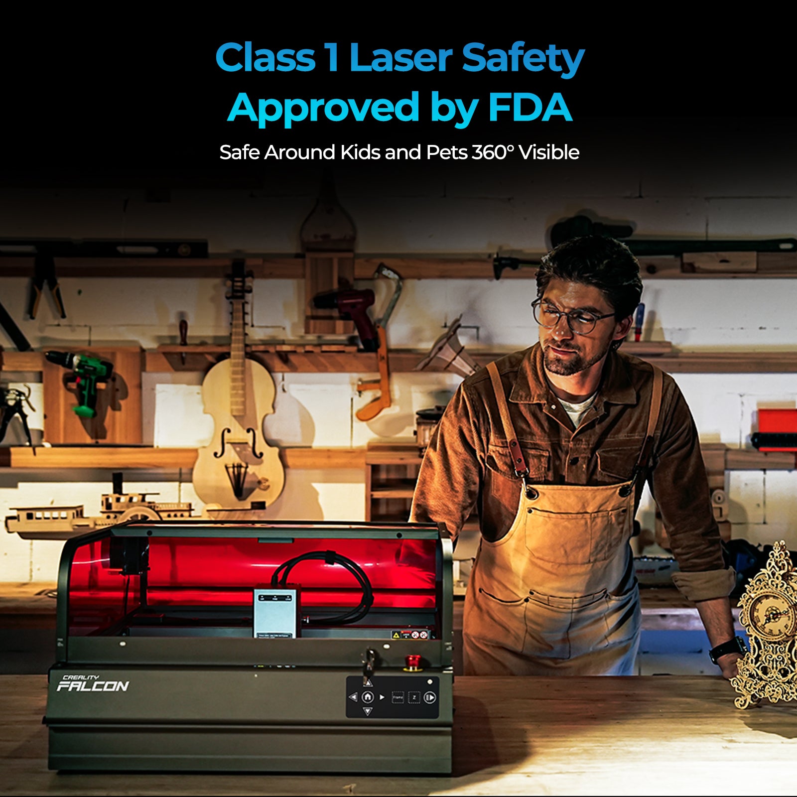 Falcon2 Pro S 22W Enclosed Laser Engraver & Cutter - Image 5